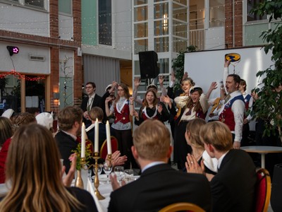 Bild från "Examensmiddagen"