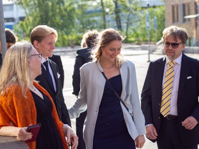 Bild från "Examensmiddagen"